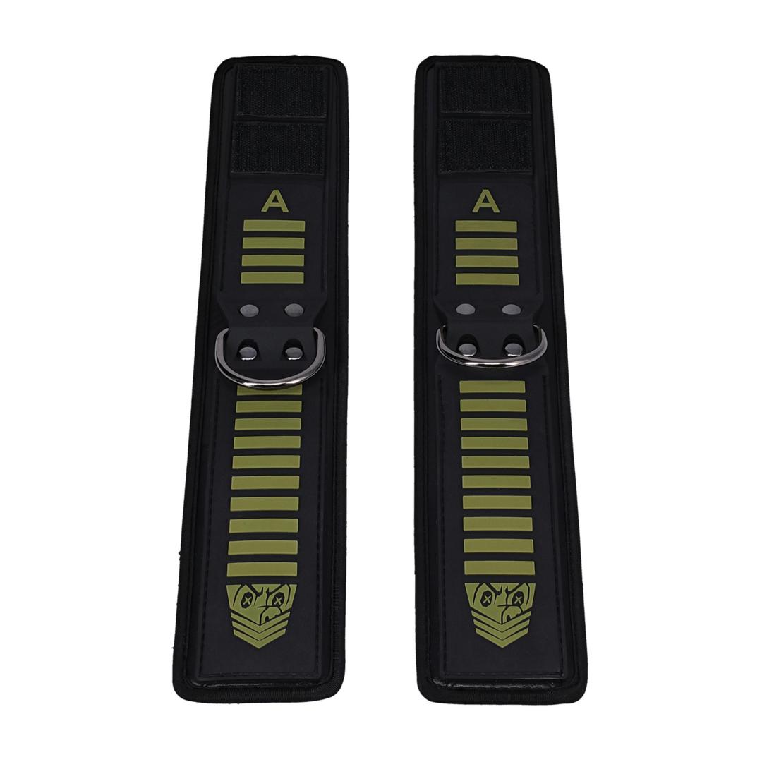 Fort Troff Tactical Ankle Cuffs - Black/Green Fort Troff Tactical Ankle Cuffs - Black/Green