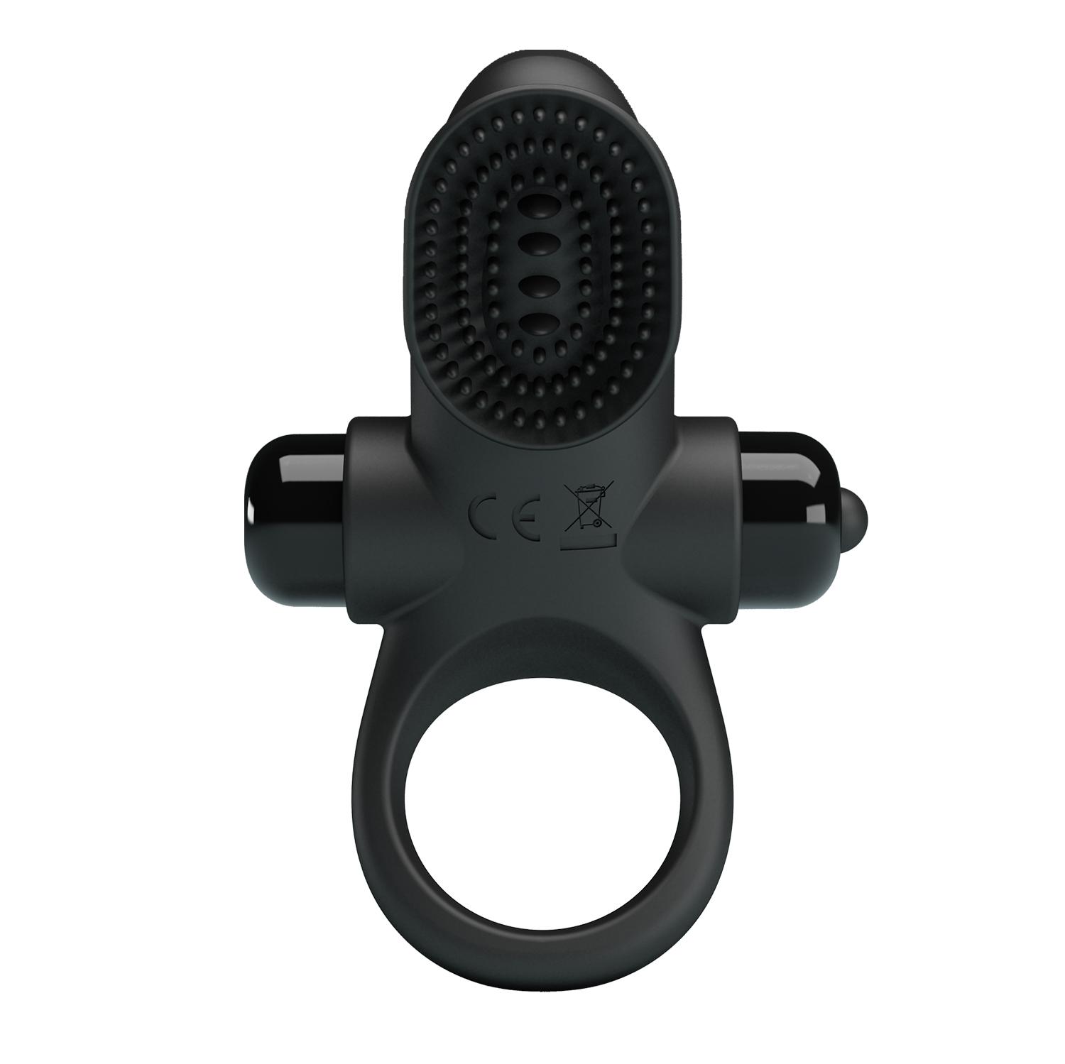 PRETTY LOVE - Vibrant Penis Ring, 56 mm, Black