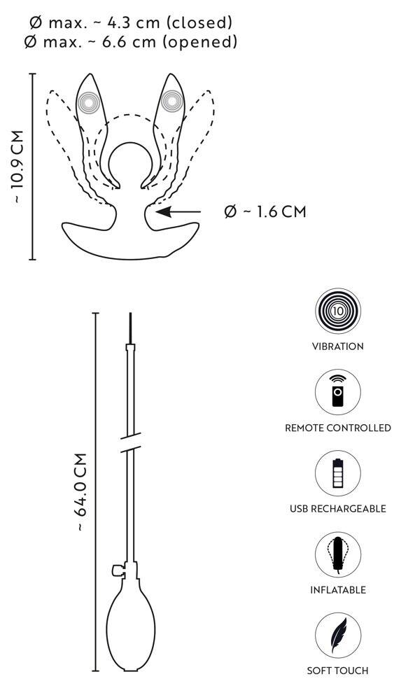 RC Inflatable Expander Plug with Vibration