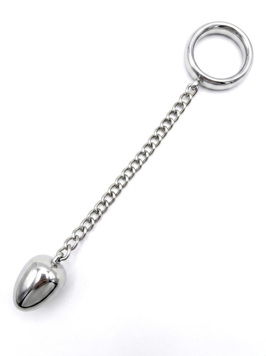 Donut C-Ring Anal Egg with Chain 40X30