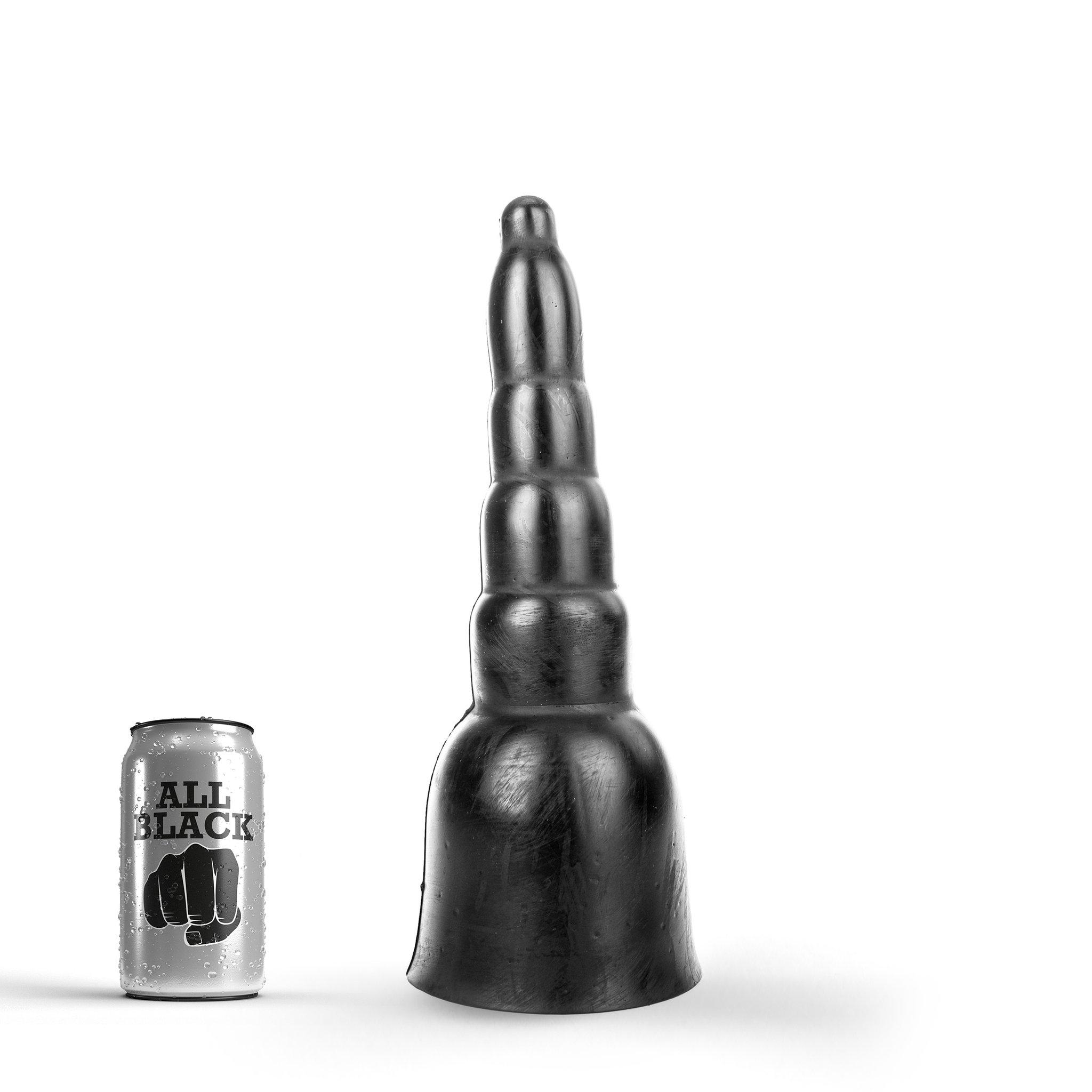 All Black Butt Plug Stock, 32,5 cm
