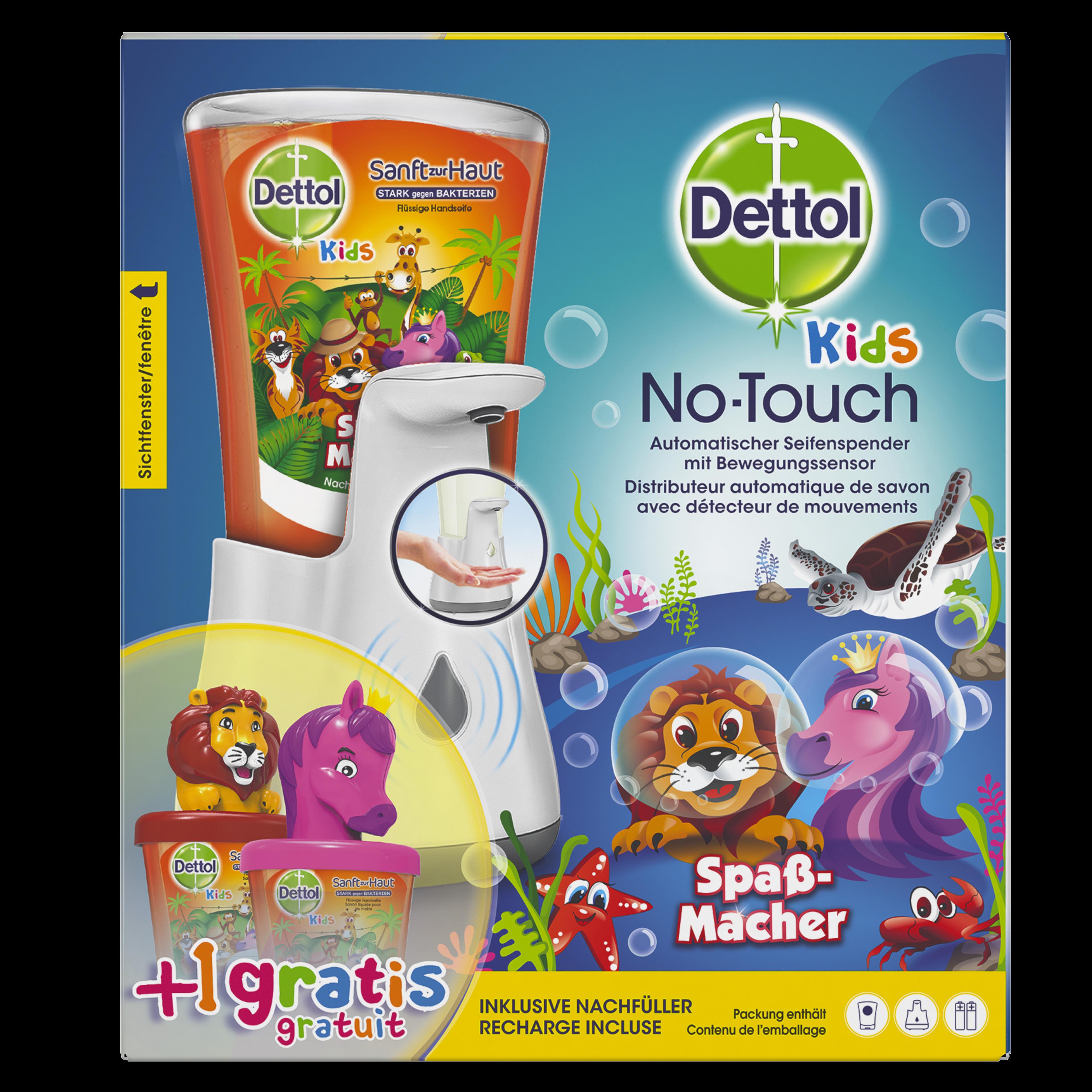 Dettol No-Touch Starterset Kids - mit Tieraufsatz