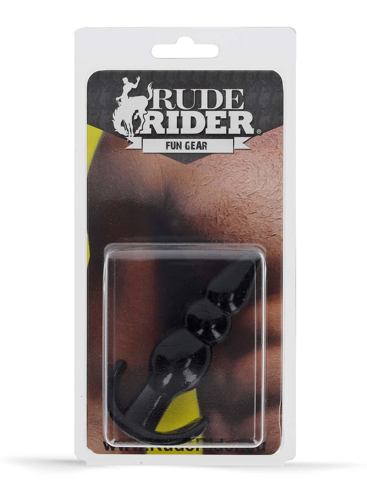 Rude Rider Mini Bead Anal Plug Black Rude Rider Mini Bead Anal Plug Black