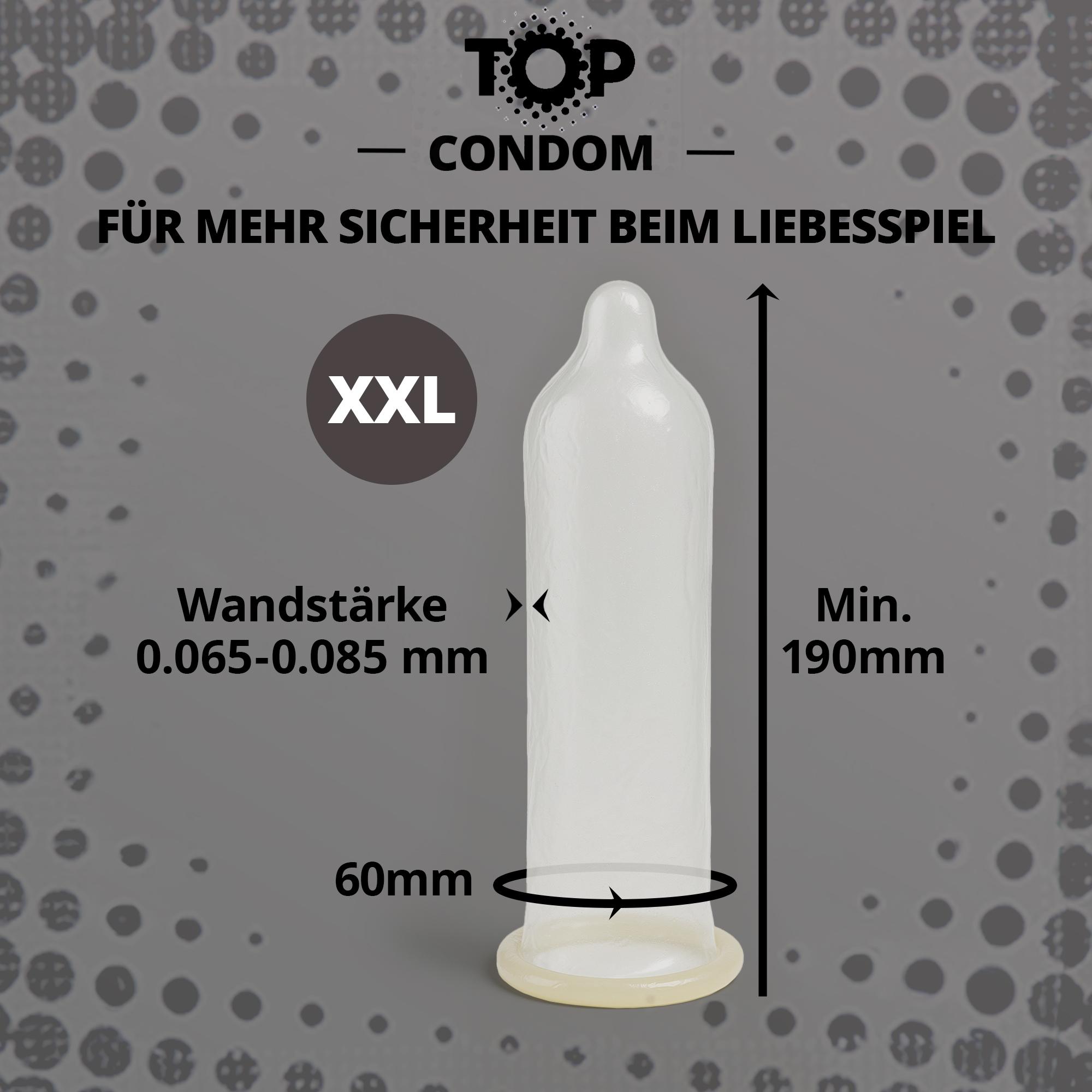 TOP Condoms XXL: Big Bang - XXL, Packs of 50