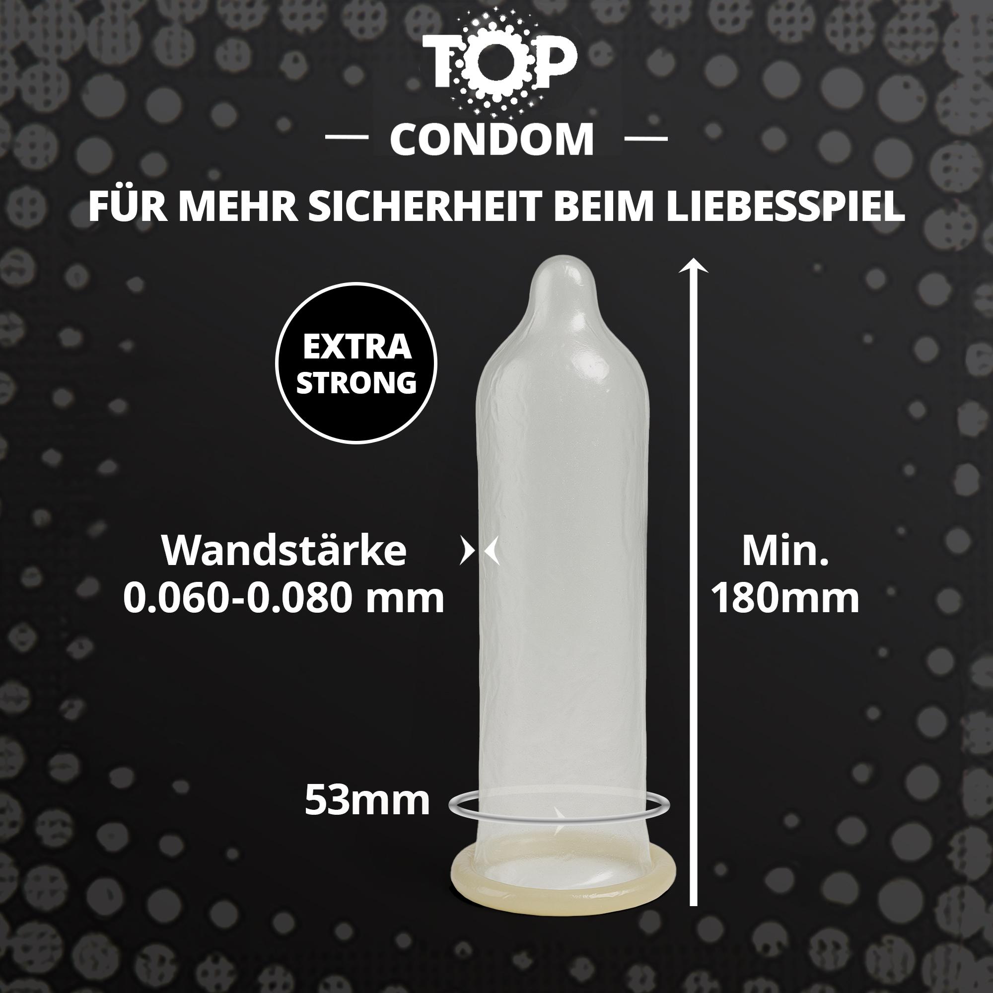 TOP Condoms Strong: I Like It Rough - Extra Strong, Packs of 40