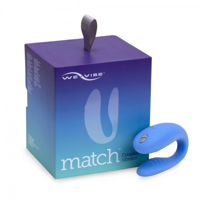 We-Vibe Match Couples Vibrator, Blue, 7,5 cm