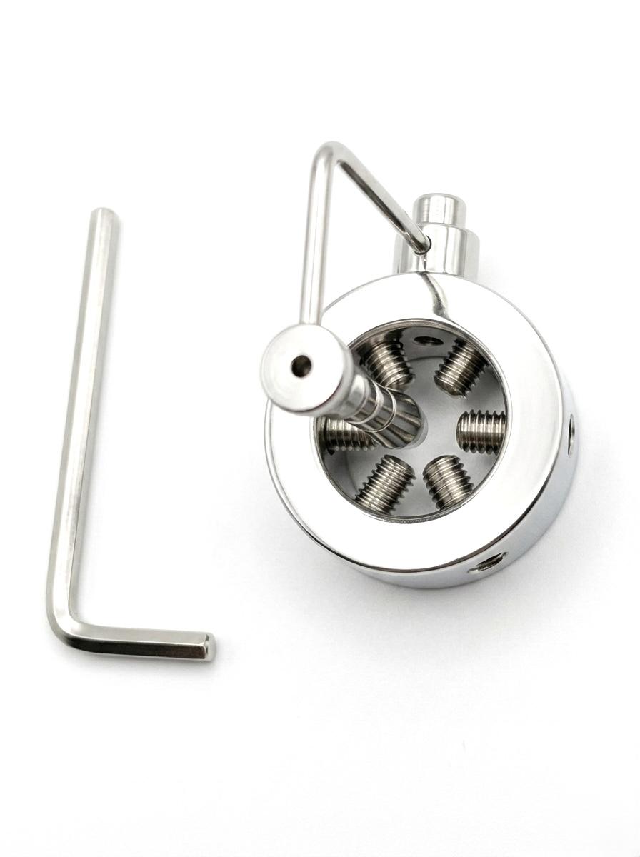 KIOTOS Penis/Glans Ring with Spikes & Penis Plug-25mm