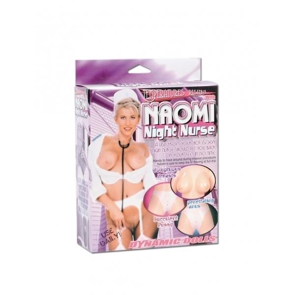 Naomi Night Nurse with Uniform, Lifesize Love Doll, 3 Holes, Flesh