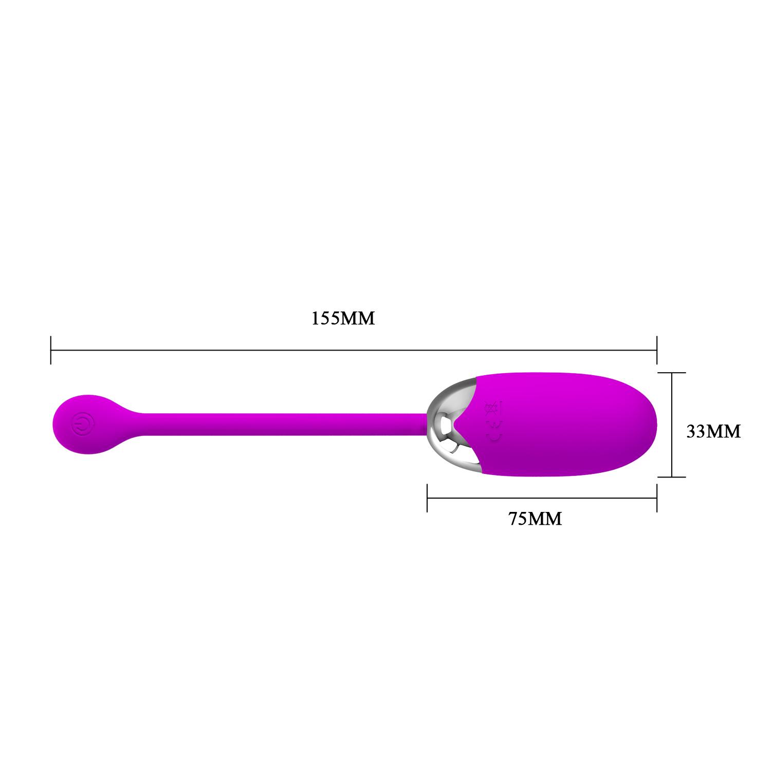 PRETTY LOVE - Brook, 12-functions of vibration, Silicone, USB rechargeable L:75mm  W:33mm  H:33mm