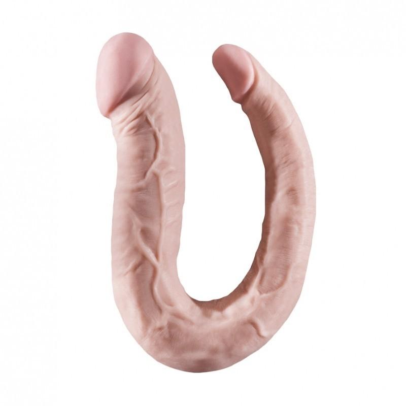 NMC HOODLUM U Shape Double Dong, Flesh, 40 cm