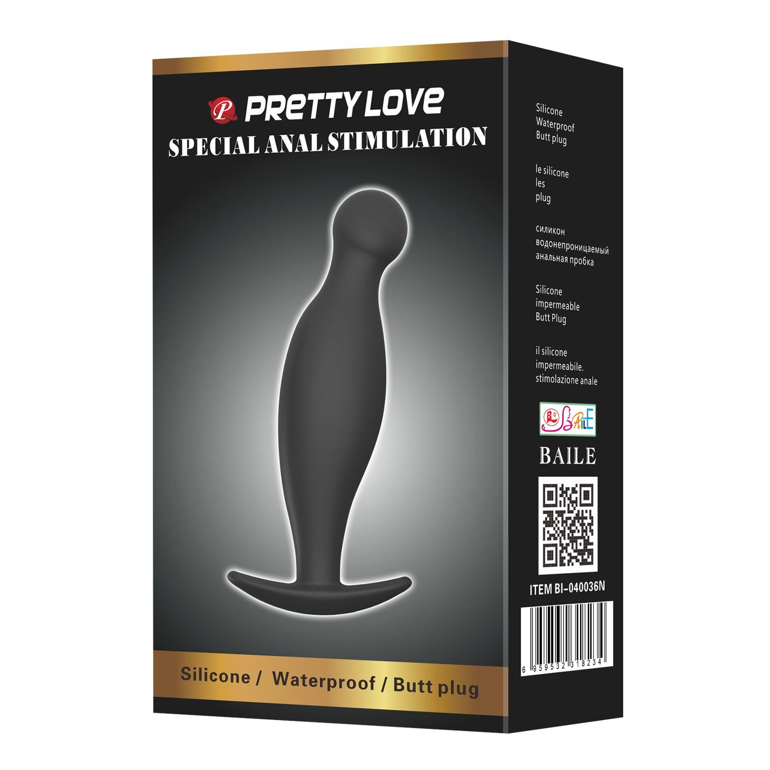 PRETTY LOVE - Special Anal Stimulation, Butt plug, silicone material ':32mm L:117mm PRETTY LOVE - Special Anal Stimulation, Butt plug, silicone material ':32mm L:117mm