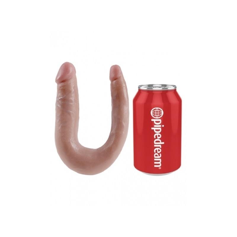 King Cock U-SHAPED SMALL DOUBLE TROUBLE FLESH, 33,5 cm
