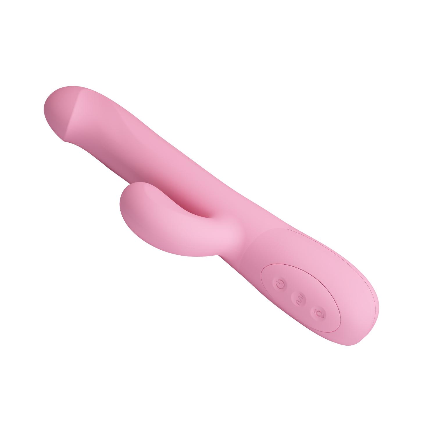 PRETTY LOVE - Truman, 12 functions of vibration, 4 functions of wavy rotation, silicone, USB rechargeable ': 37 mm        L: 238 mm