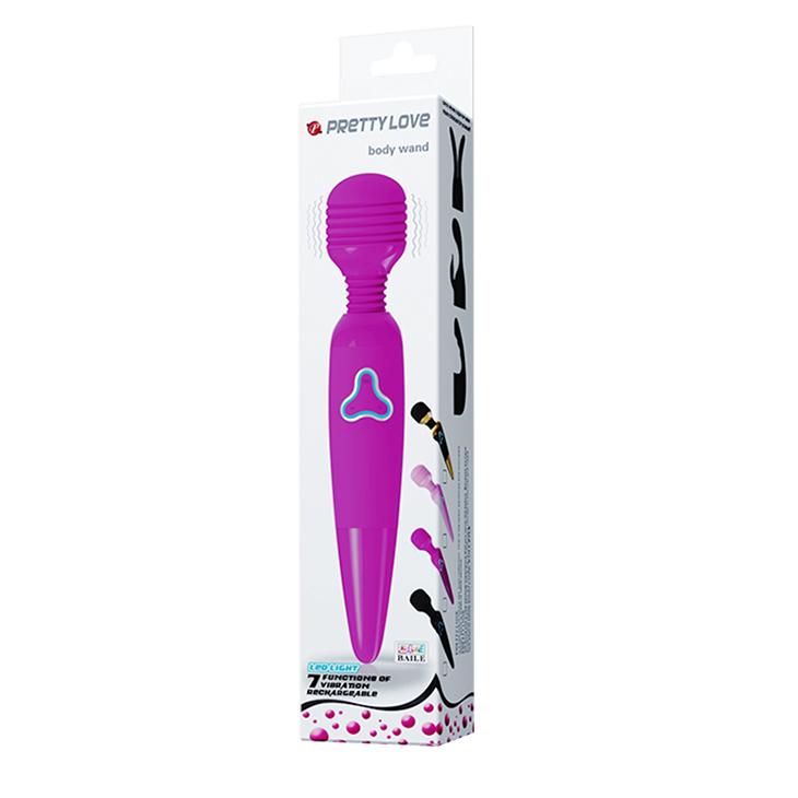 PRETTY LOVE - Body Wond,  7 functions of vibration, multi speed control, USB Rechargeable,LED lights ':45mm   L:250mm