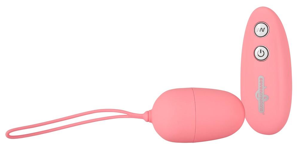 Ultra Seven Remote Control Vibrating Egg, Pink