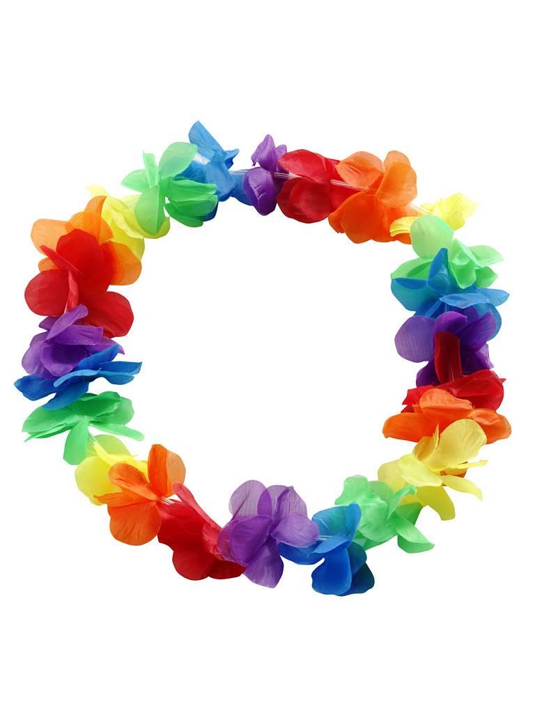Rainbow Hawaii Flower Wreath