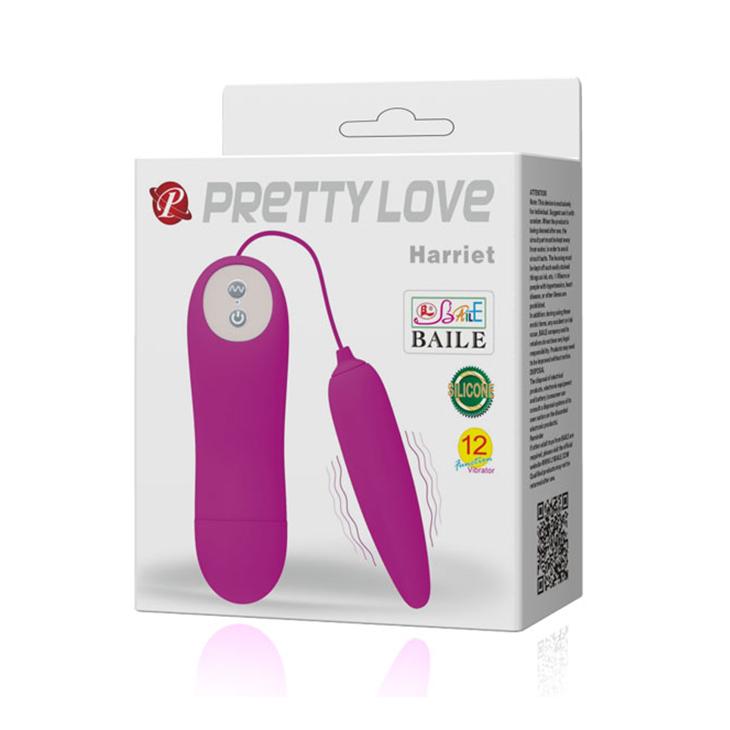 PRETTY LOVE - Harriet, 12-functions of vibration, silicone , 2AAA batteries ':20mm L:70mm PRETTY LOVE - Harriet, 12-functions of vibration, silicone , 2AAA batteries ':20mm L:70mm