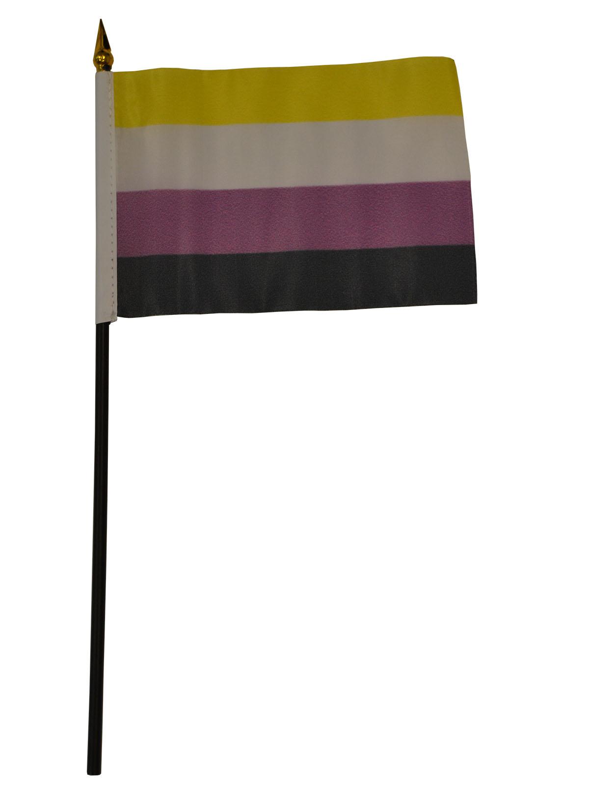 Nonbinary Hand Flag