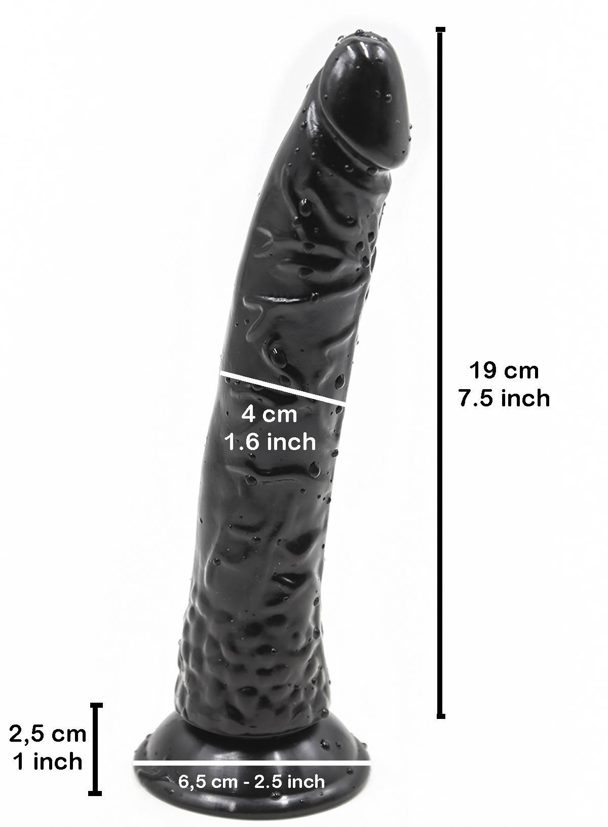 Rude Rider Long Black Rider Dildo 19 x 4 cm Silicone