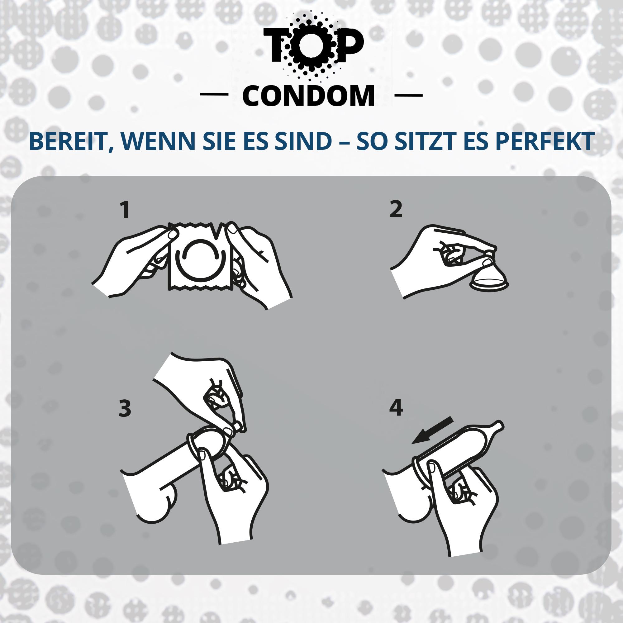 TOP Condoms Standard: What A Pleasure - Standard Fun, Packs of 40