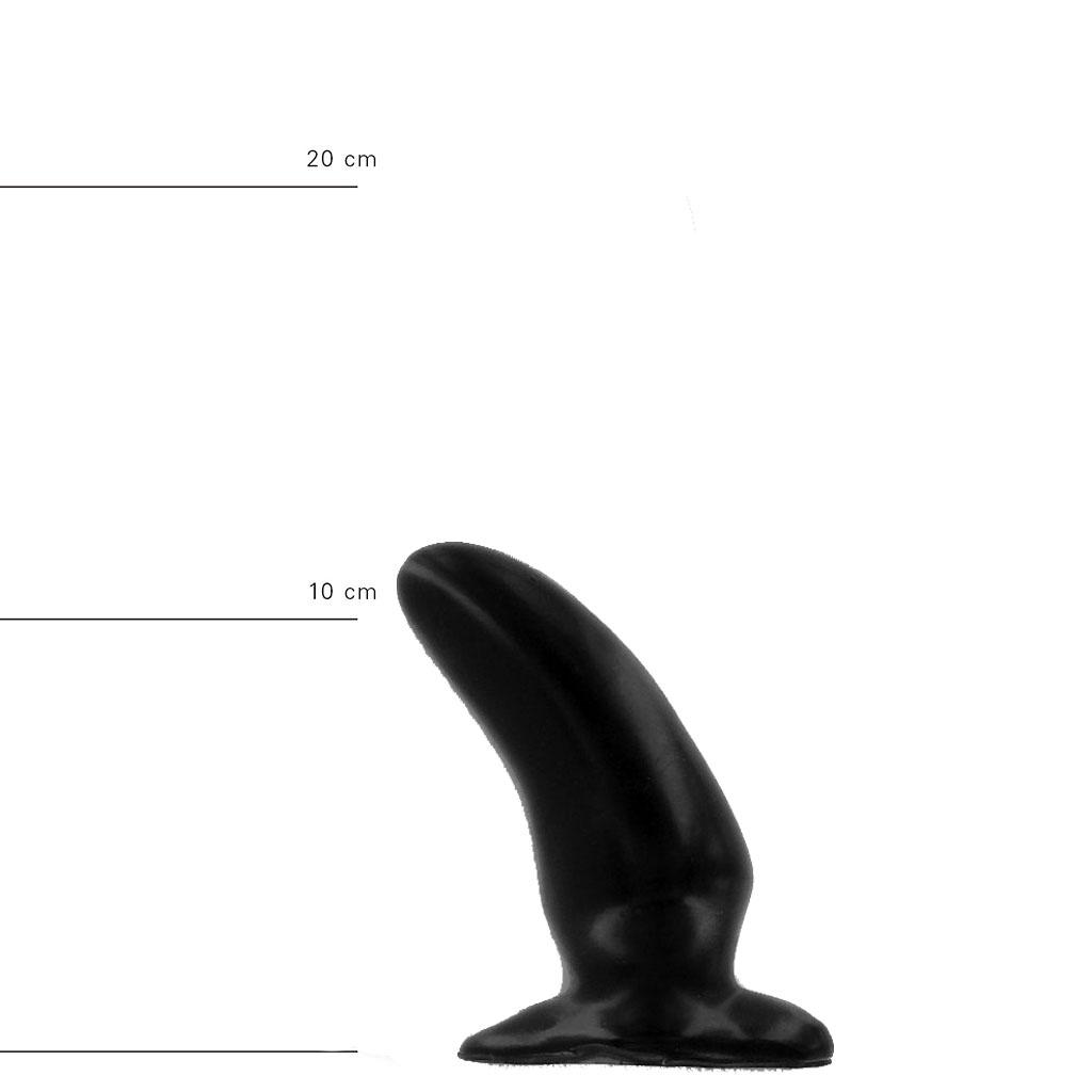All Black Butt Plug Ivan, 14 cm