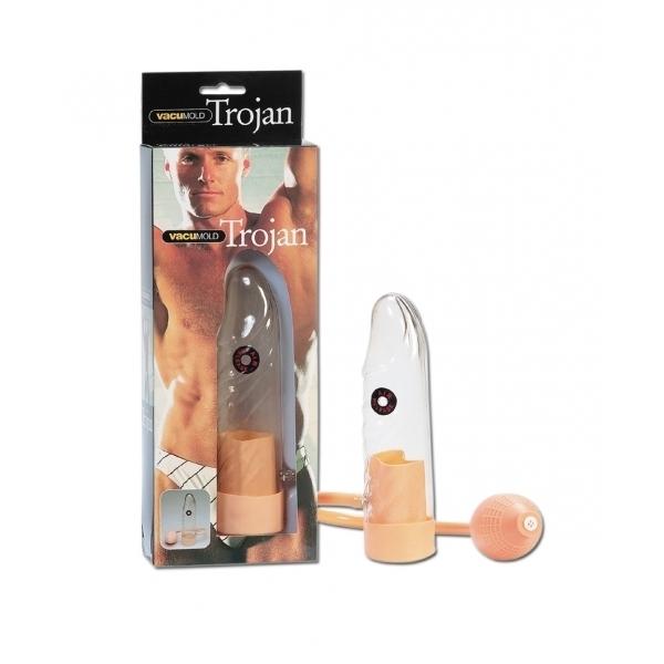 Trojan Penis Shape Developer, Pump, 17 cm, Clear