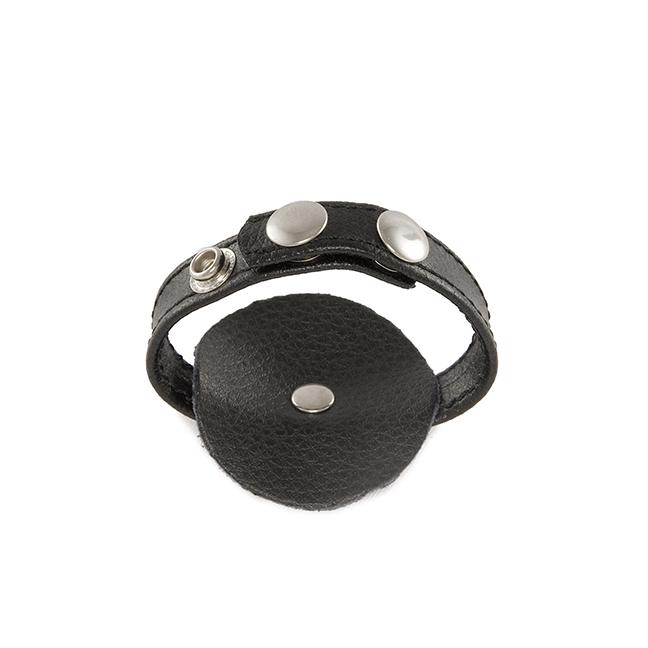 SI IGNITE Bulger leather Cockring, Black, ¯ 65 mm