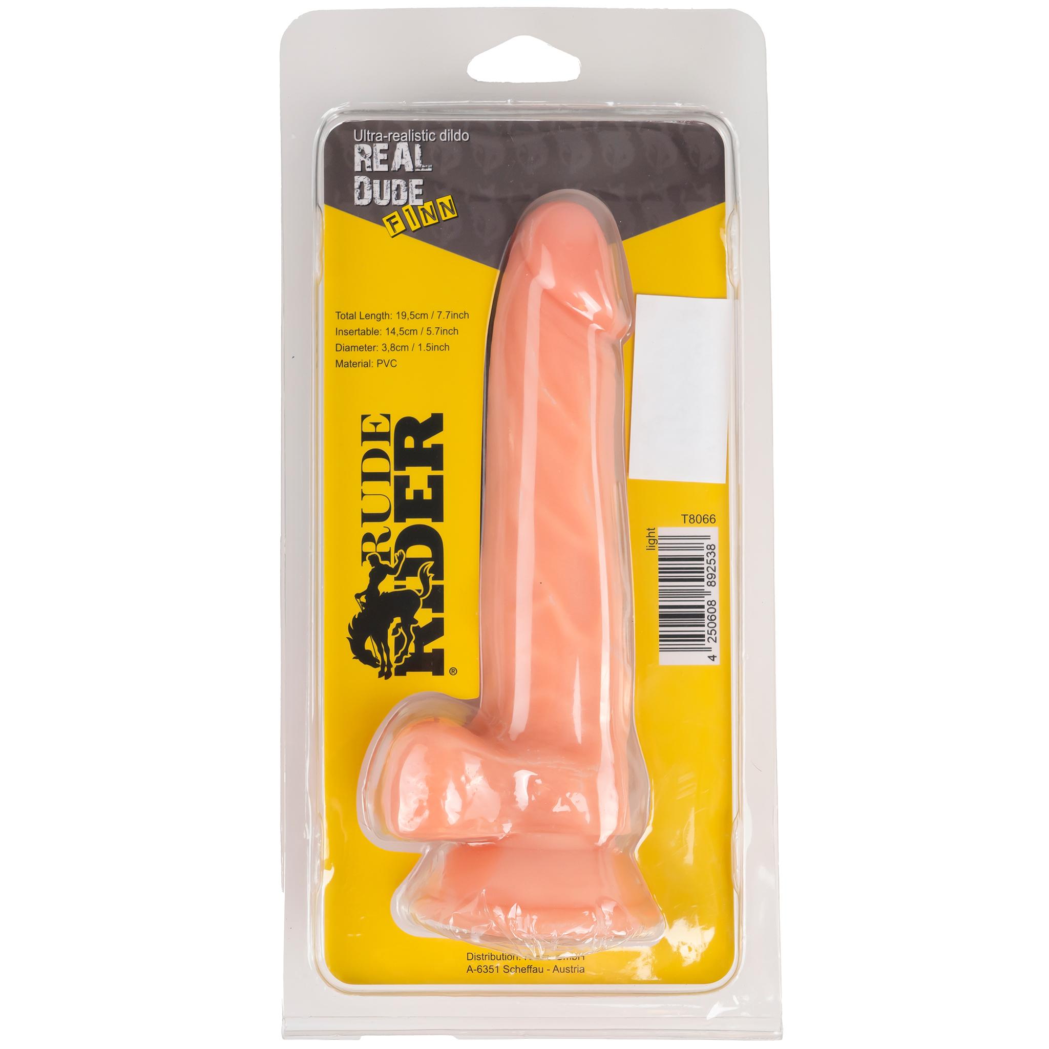 RudeRider Real Dude Finn Dildo, 19,5 cm, Flesh RudeRider Real Dude Finn Dildo, 19,5 cm, Flesh