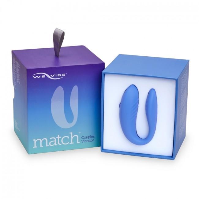 We-Vibe Match Couples Vibrator, Blue, 7,5 cm