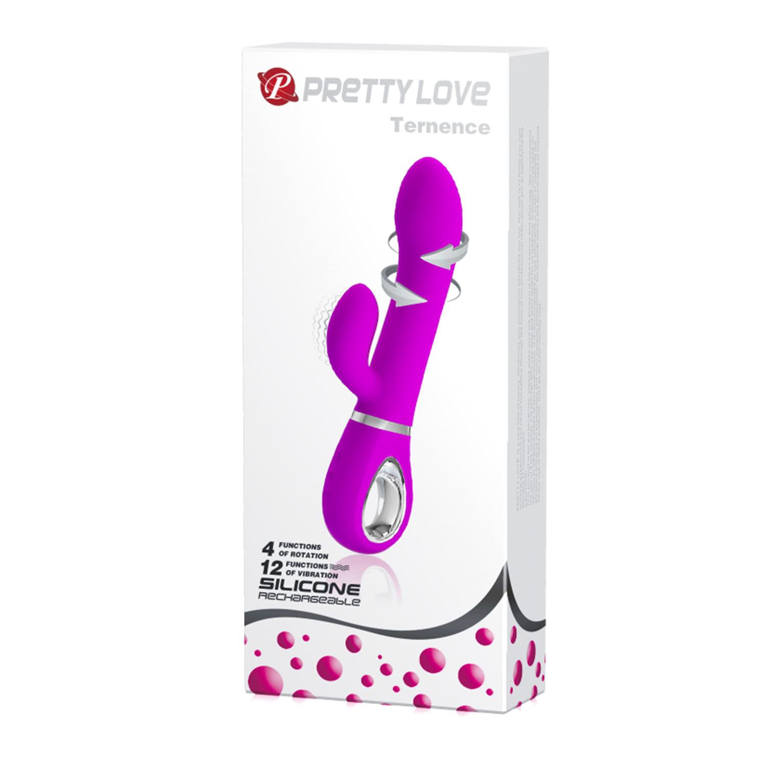 PRETTY LOVE - Terence Rabbit Vibrator, Purple, 34 mm PRETTY LOVE - Terence Rabbit Vibrator, Purple, 34 mm