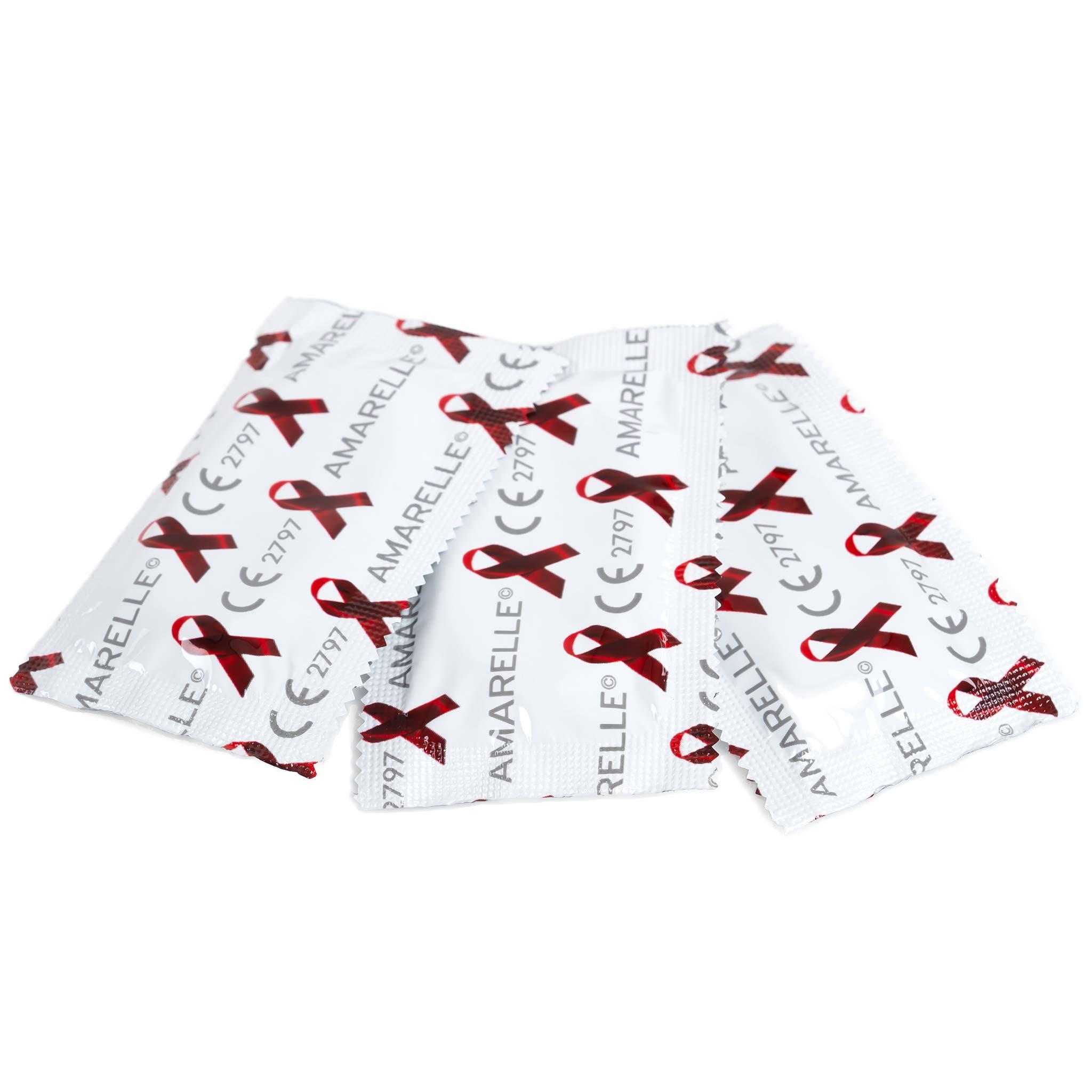 Amarelle safety (Red Ribbon) Condoms, 100 pcs, 54mm