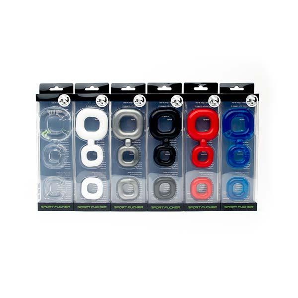 Sport Fucker Boner Kit Cockring, Black Sport Fucker Boner Kit Cockring, Black