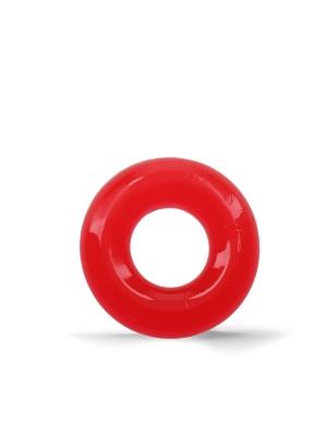 RudeRider Fat Stretchy Cock Ring Jelly Red