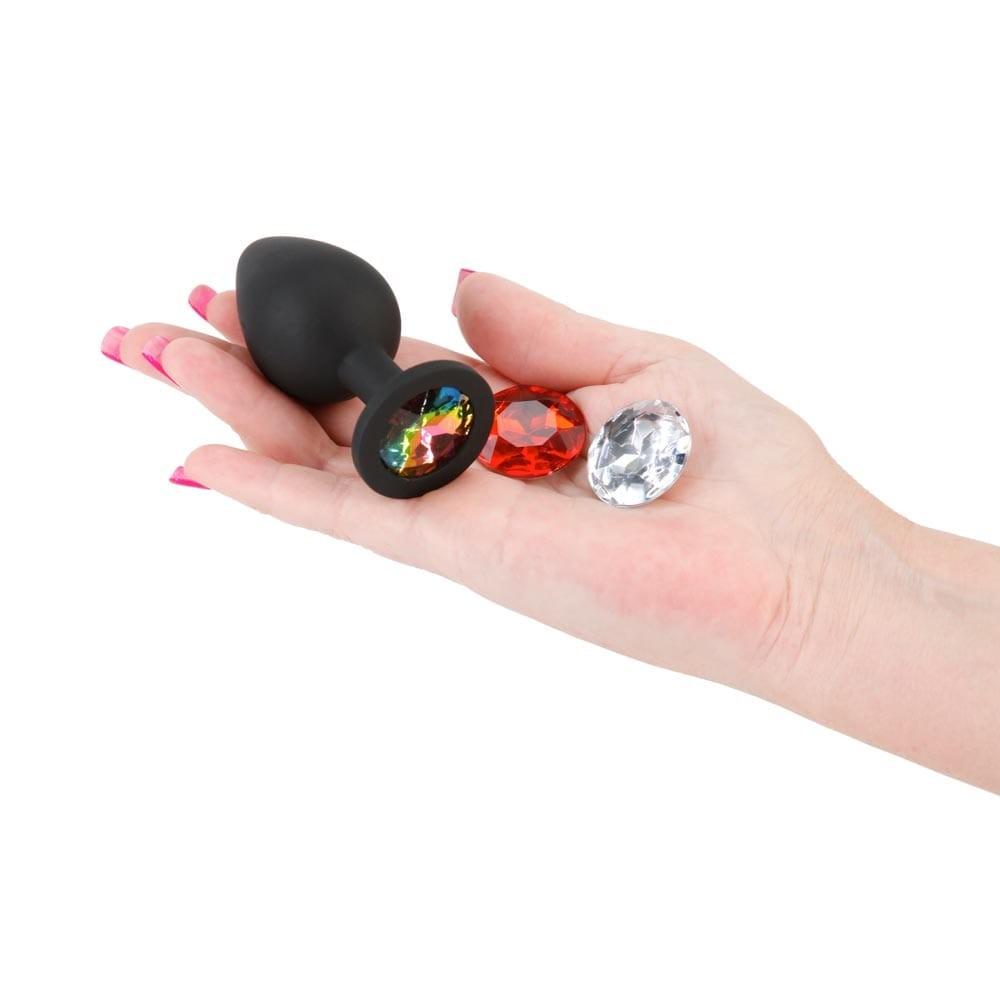 Glams Xchange - Round Medium, Black, 8,1 cm