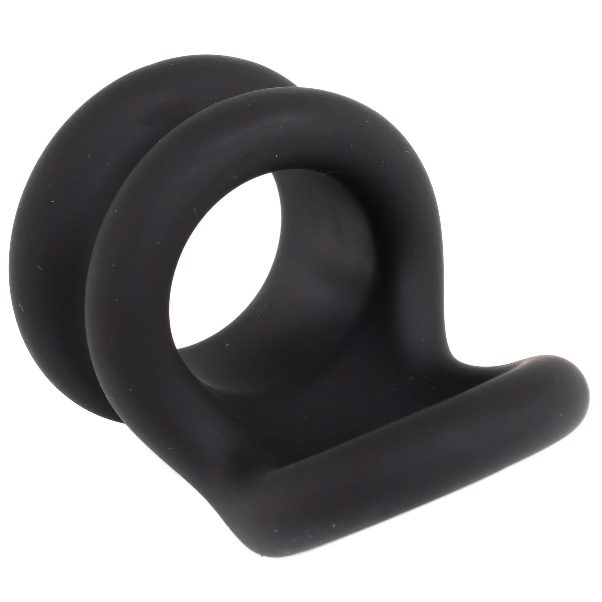 RudeRider Shaft and Ball Ring Thick Small, Ball Stretcher, Black