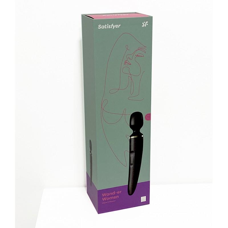 Satisfyer Wand-er Woman Vibrator, Black, 7,8 cm