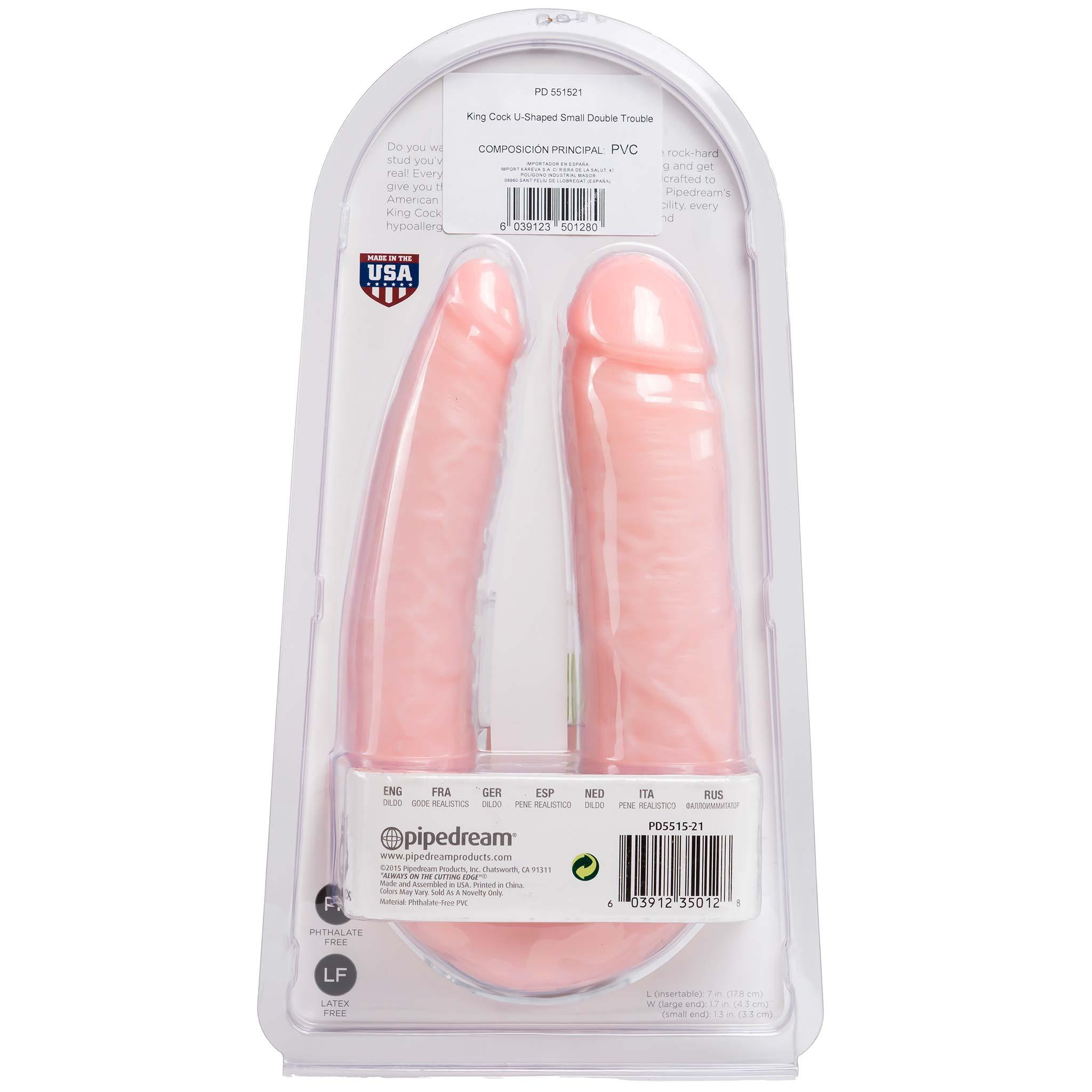 KING COCK U-Shaped Large Double Trouble, 44,4 cm, Flesh KING COCK U-Shaped Large Double Trouble, 44,4 cm, Flesh