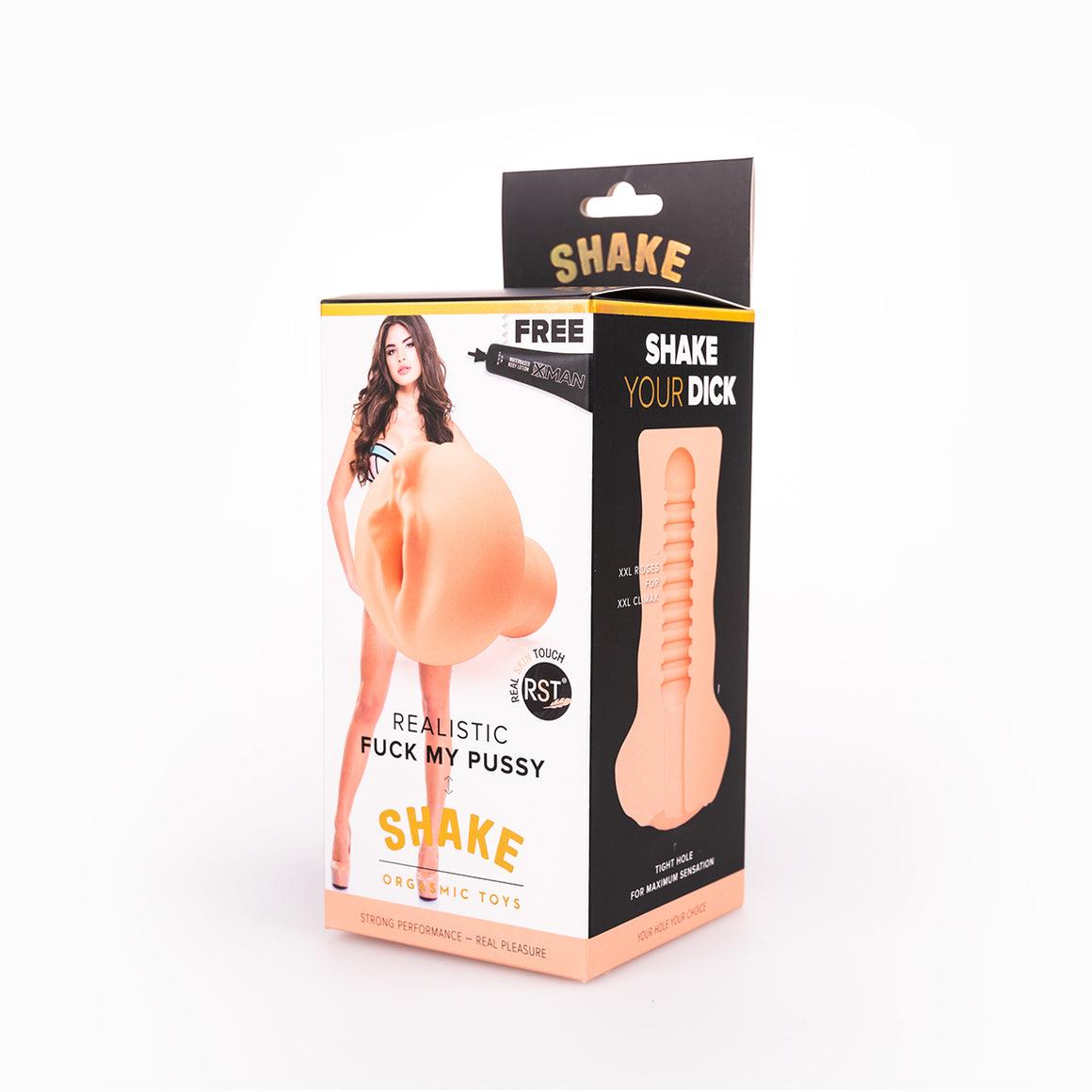Shake Fuck my Pussy Masturbator, 16 cm, Flesh Shake Fuck my Pussy Masturbator, 16 cm, Flesh