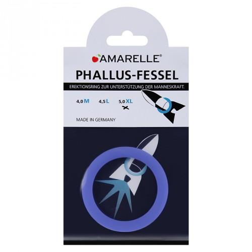 AMARELLE Phallus-Fessel, Latex Cockring, XL, Blue, ¯ 50 mm