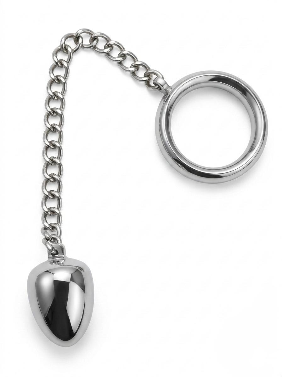 Donut C-Ring Anal Egg with Chain 40X30