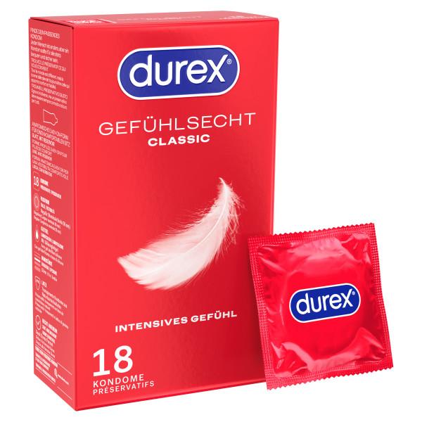 Durex Gefühlsecht Classic Condoms 18pcs, Ø 56mm, 195mm