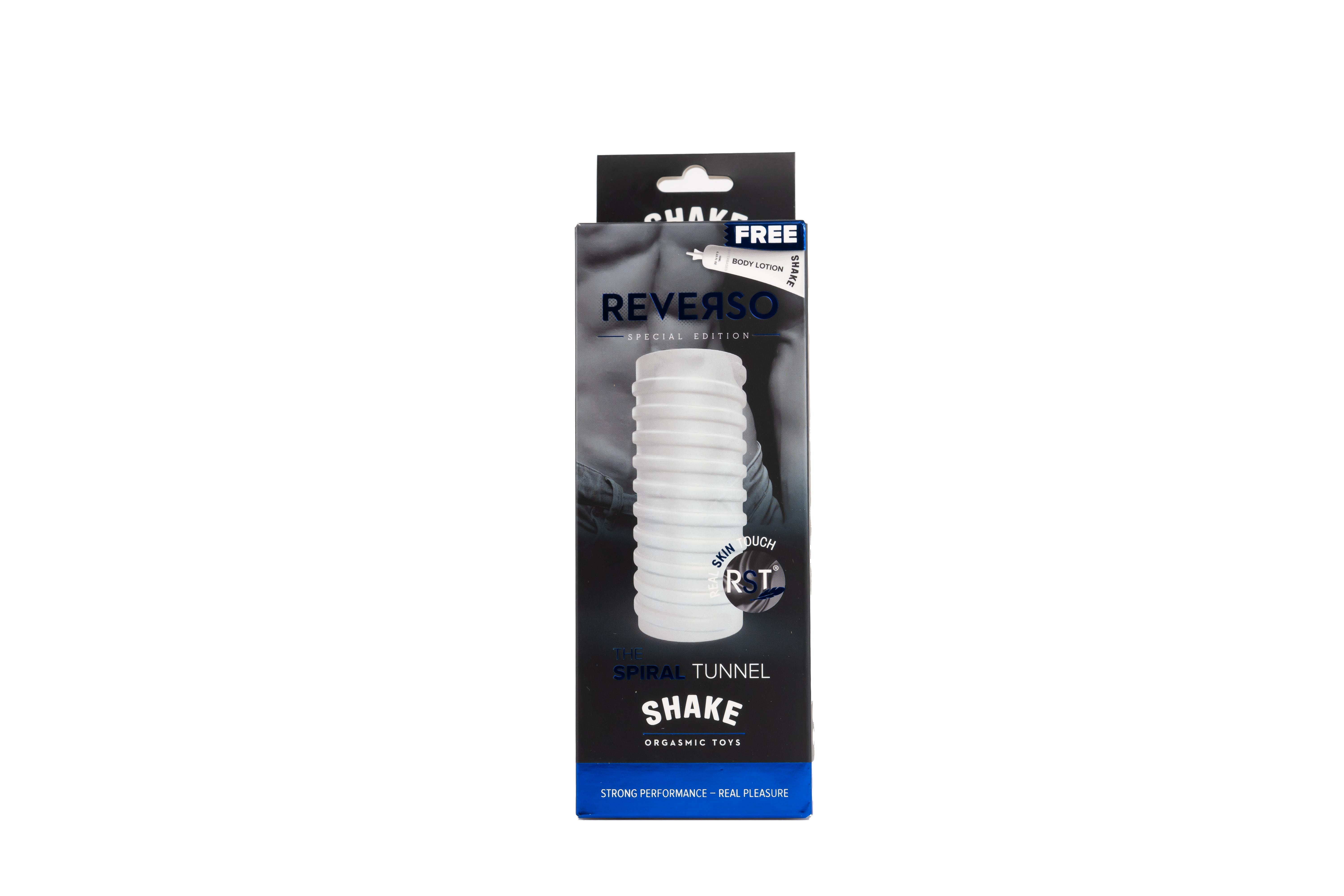 Shake Reverso: The Spiral Masturbator, 14,5 cm, White Shake Reverso: The Spiral Masturbator, 14,5 cm, White