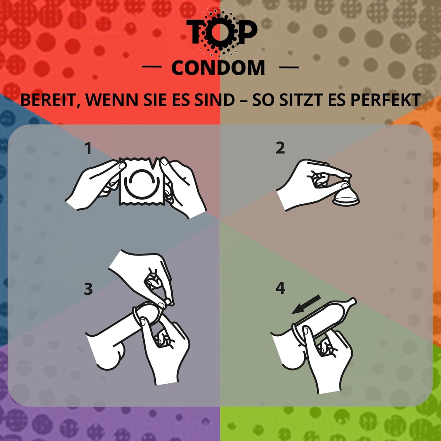 TOP Condoms Lovers Mix: Made to Match, Packs of 12