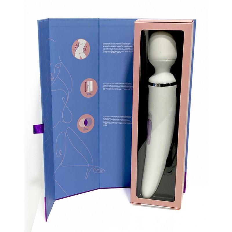 Satisfyer Wand-er Woman Vibrator, White, 7,8 cm