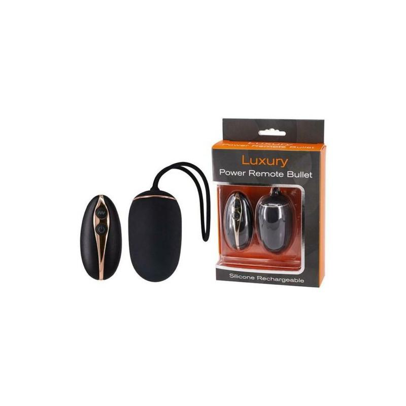 Luxury Power Remote Bullet Vibrator, Black
