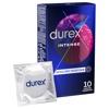 Durex Intense Orgasmic Condoms 10pcs, Nubbed and Ripped, with Reservoir, Ø 56mm, 195mm