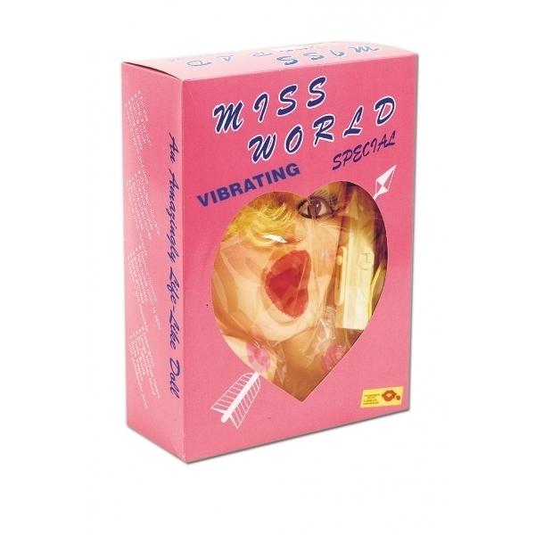 Miss World Inflatable Love Doll with Vibration, Lifesize, Flesh Miss World Inflatable Love Doll with Vibration, Lifesize, Flesh