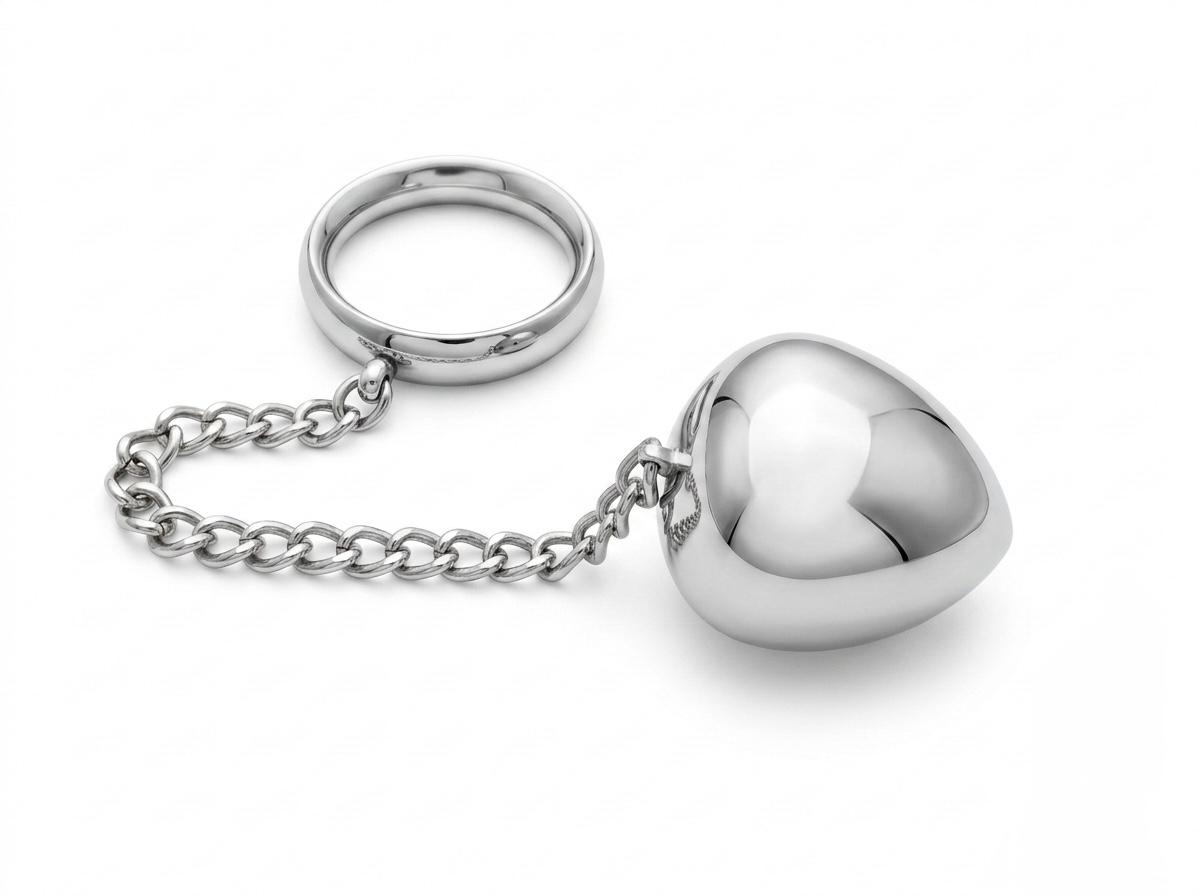 Donut C-Ring Anal Egg with Chain 55X55