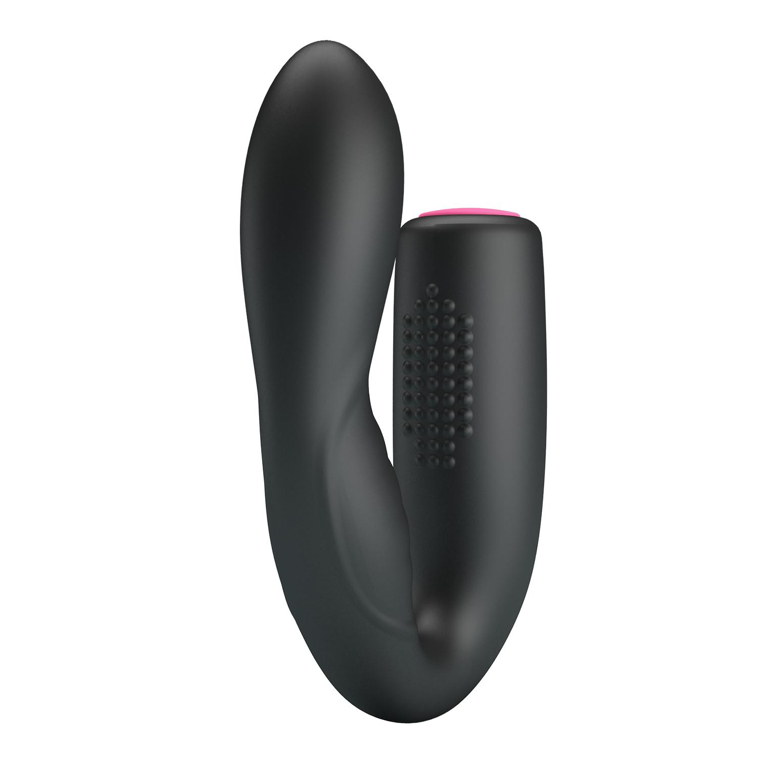 PRETTY LOVE - Quintion, Silicone, waterproof, memory, USB rechargeable, 12 functions of vibration 23-104, Black PRETTY LOVE - Quintion, Silicone, waterproof, memory, USB rechargeable, 12 functions of vibration 23-104, Black