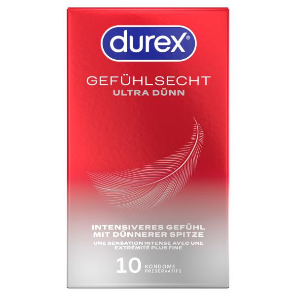 Durex Gefühlsecht Ultra, Condoms 10pcs, with Reservoir, Ultra Thin, Ø 54mm Durex Gefühlsecht Ultra, Condoms 10pcs, with Reservoir, Ultra Thin, Ø 54mm